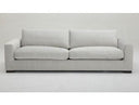 Corina - Modern Grey Linen Loveseat