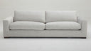 Poppy - Modern White Fabric Long Sofa