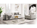 Naylor - Modern Brown Italian Leather Split Sofa