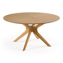 Prospect - Modern Round 59" Natural Oak Dining Table