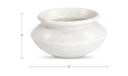 Romano Vessel White Marble