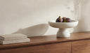 Palermo Pedestal Bowl White Marble