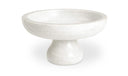 Palermo Pedestal Bowl White Marble