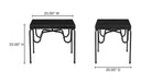 Getty Side Table Black Granite