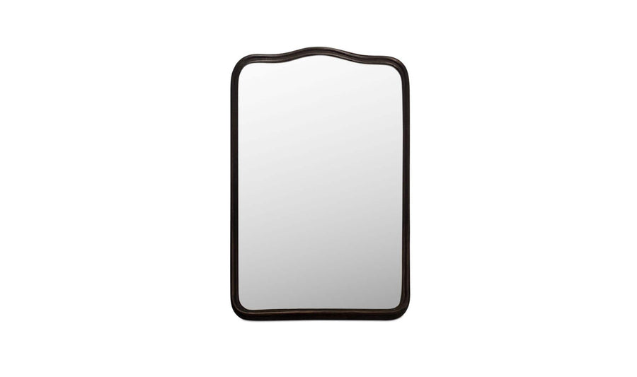 Keyes Mirror Blackened Bronze Cast Aluminum