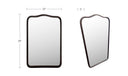 Keyes Mirror Blackened Bronze Cast Aluminum