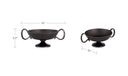 Floris Decorative Bowl Black Cast Aluminum