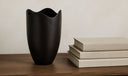 Athena Cast Aluminum Vase Blackened Bronze