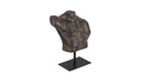 Victor Cast Aluminum Sculpture Dark Green Patina