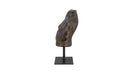 Victor Cast Aluminum Sculpture Dark Green Patina