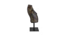 Victor Cast Aluminum Sculpture Dark Green Patina