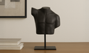 Victor Cast Alumiinum Sculpture Aged Black