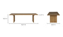 Koshi Dining Table Sandblasted Amber Oak