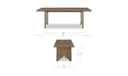 Lake Dining Table Brown