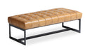 Wyatt Leather Bench Tan