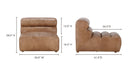 Ramsay Leather Slipper Chair Tan