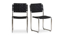 MOMA STAINLESS STEEL DINING CHAIR -SET OF TWO