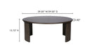 Penny Large Coffee Table Dark Brown