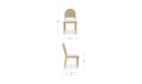 Claire Dining Chair Natural-Set of Two