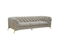 Quincey - Transitional Beige Velvet Sofa, view 2