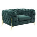 Hadler - Glam Brushed Gold Metallic End Table
