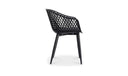 Piazza Outdoor Chair Black - Set Of Two