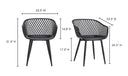 Piazza Outdoor Chair Black - Set Of Two
