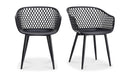 PIAZZA OUTDOOR CHAIR BLACK-SET OF TWO