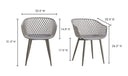 Piazza Outdoor Chair Grey - Set Of Two