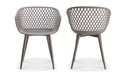 PIAZZA OUTDOOR CHAIR GREY-SET OF TWO