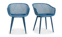 Piazza Outdoor Chair Blue - Set Of Two