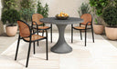 Soren Outdoor Dining Chair Black-Set of Two