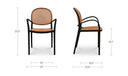 Soren Outdoor Dining Chair Black-Set of Two
