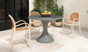 Soren Outdoor Dining Chair White-Set of Two