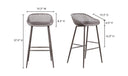 Piazza Outdoor Barstool Grey - Set Of Two