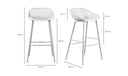 Piazza Outdoor Barstool White - Set Of Two