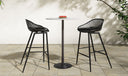 Piazza Outdoor Counter Stool Black - Set Of Two