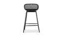 Piazza Outdoor Counter Stool Black - Set Of Two