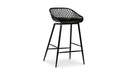 Piazza Outdoor Counter Stool Black - Set Of Two