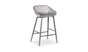Piazza Outdoor Counter Stool Grey - Set Of Two