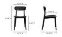 Kent Outdoor Dining Chair Black - Set Of Two