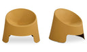 Nolla Outdoor Accent Chair Set of Two Yellow