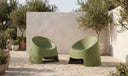 Nolla Outdoor Accent Chair Set of Two Green