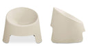 Nolla Outdoor Accent Chair Set of Two Light Grey