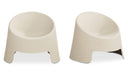 Nolla Outdoor Accent Chair Set of Two Light Grey