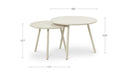 Kari Outdoor Nesting Coffee Table Cream
