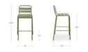 Kade Outdoor Bar Stool Green Set of Two