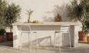 Kade Outdoor Bar Stool White Set of Two