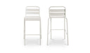 Kade Outdoor Bar Stool White Set of Two