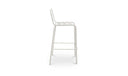 Kade Outdoor Bar Stool White Set of Two